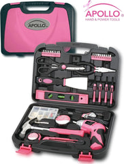 135 Piece Household Tool Kit Pink with Pivoting Dual-Angle 3.6 V Lithium-Ion Cordless Screwdriver - DT0773N1