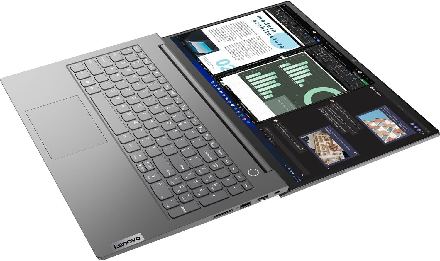 Thinkbook 15 Gen 4 15.6" FHD (12Th Gen Intel 10-Core I7-1255U, 40GB RAM, 1TB Pcie SSD, Narrow Bezel IPS) Business Laptop, 1080P Webcam, Fingerprint, IST SD Card, Win 11 Pro, Grey - 2024