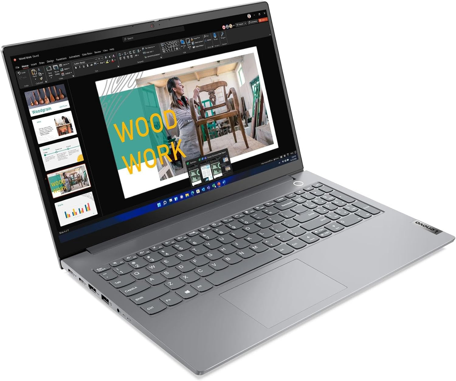 Lenovo Thinkbook 15 Business Laptop (15.6" FHD Anti-Glare, 16GB RAM, 512GB SSD, AMD Ryzen 7 5825U (> I7-1165G7)), FHD Webcam W/ Shutter, Military Grade, Fingerprint, Ethernet, Win 11 Pro, Grey, 2024