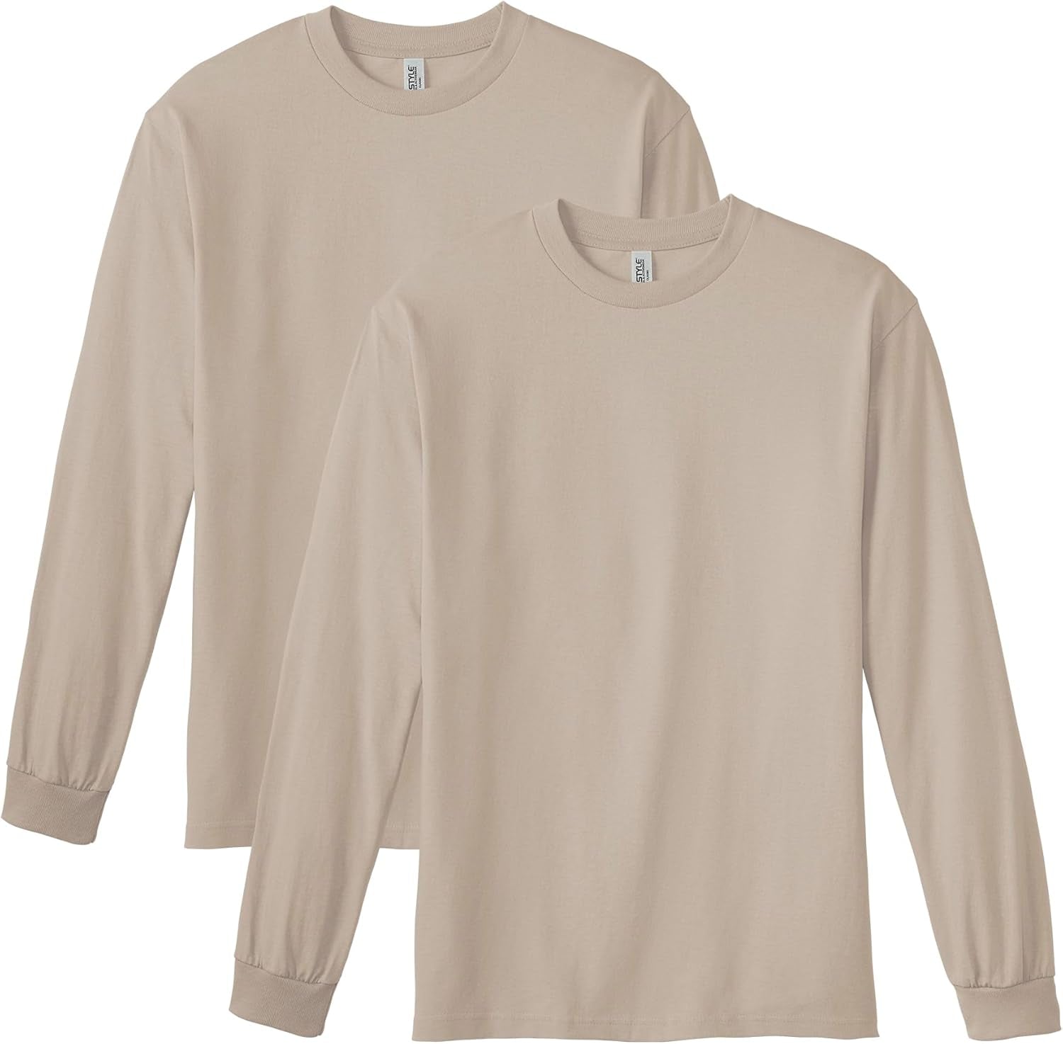 Unisex Heavyweight Cotton Long Sleeve T-Shirt, Style G1304, 2-Pack