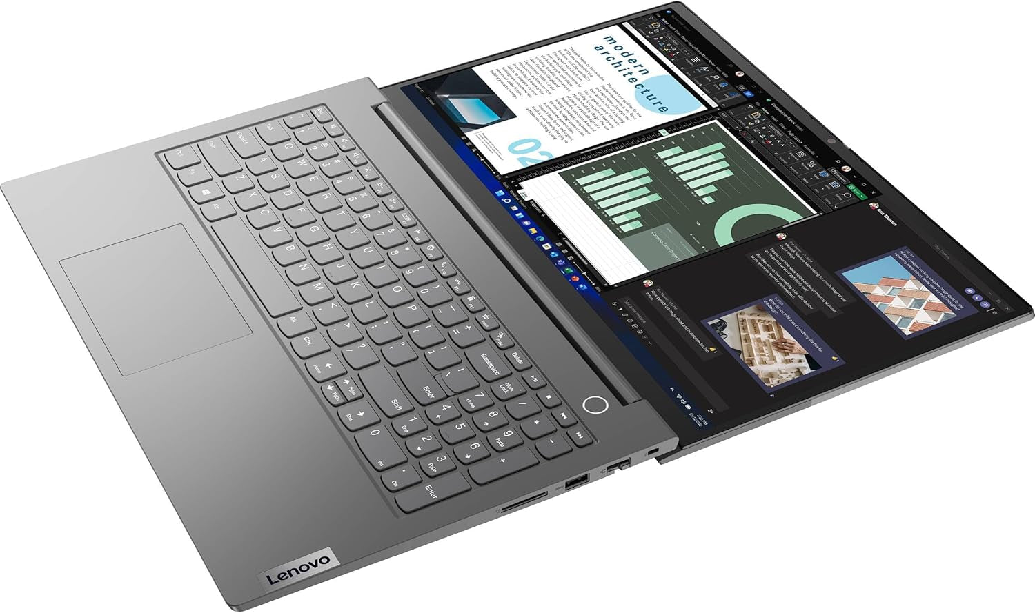 Lenovo Thinkbook 15 Business Laptop (15.6" FHD Anti-Glare, 16GB RAM, 512GB SSD, AMD Ryzen 7 5825U (> I7-1165G7)), FHD Webcam W/ Shutter, Military Grade, Fingerprint, Ethernet, Win 11 Pro, Grey, 2024