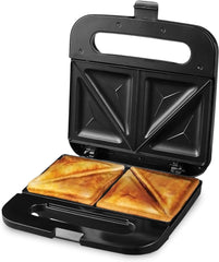 Electric Sandwich Maker with Non-Stick Plates, Indicator Lights, Cool Touch Handle, Easy to Clean and Store, Perfect for Cooking Breakfast, Grilled Cheese, Tuna Melts and Snacks, Black GPS401B