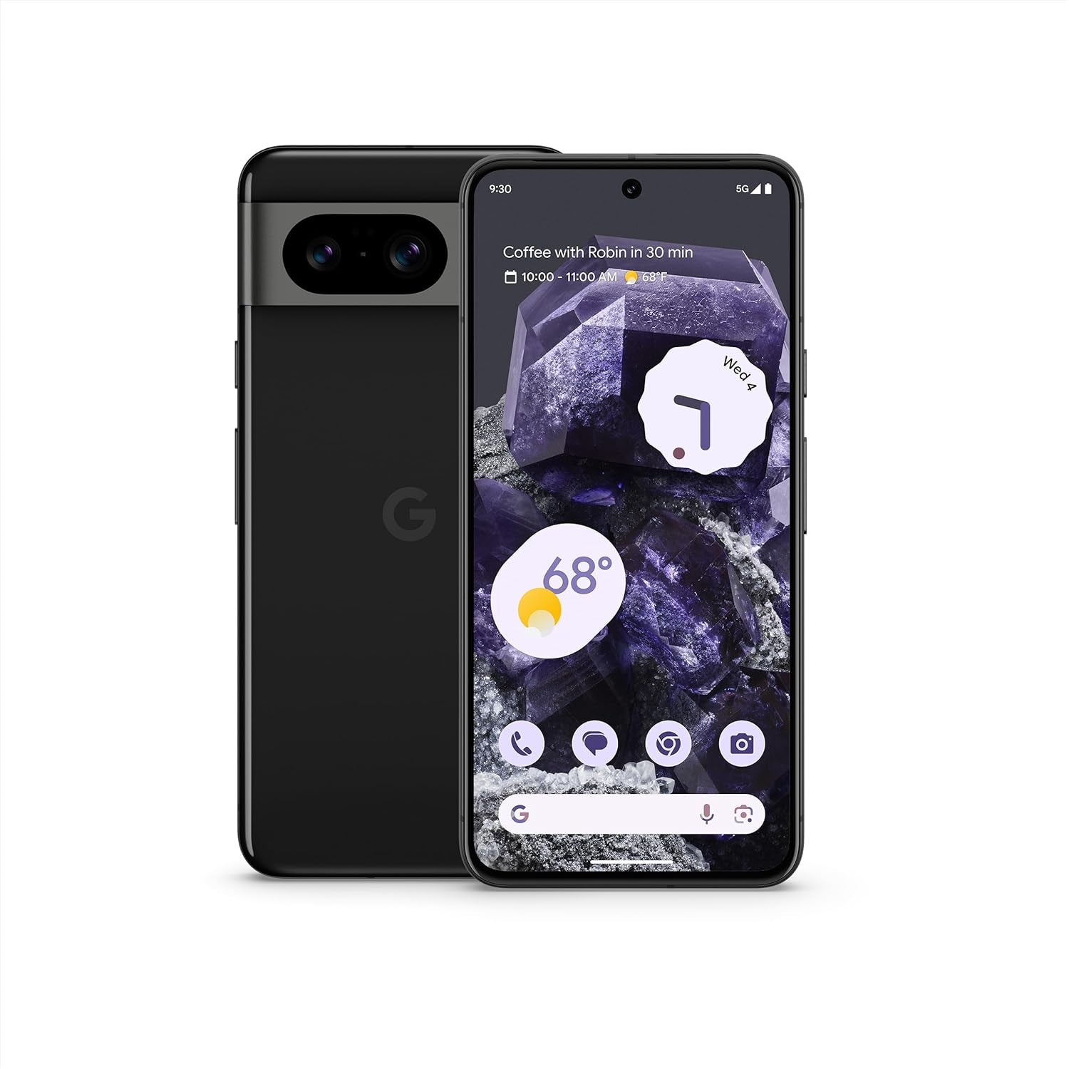 Pixel 8 - Unlocked Android Smartphone with Advanced Pixel Camera, 24-Hour Battery, and Powerful Security - Obsidian - 128 GB