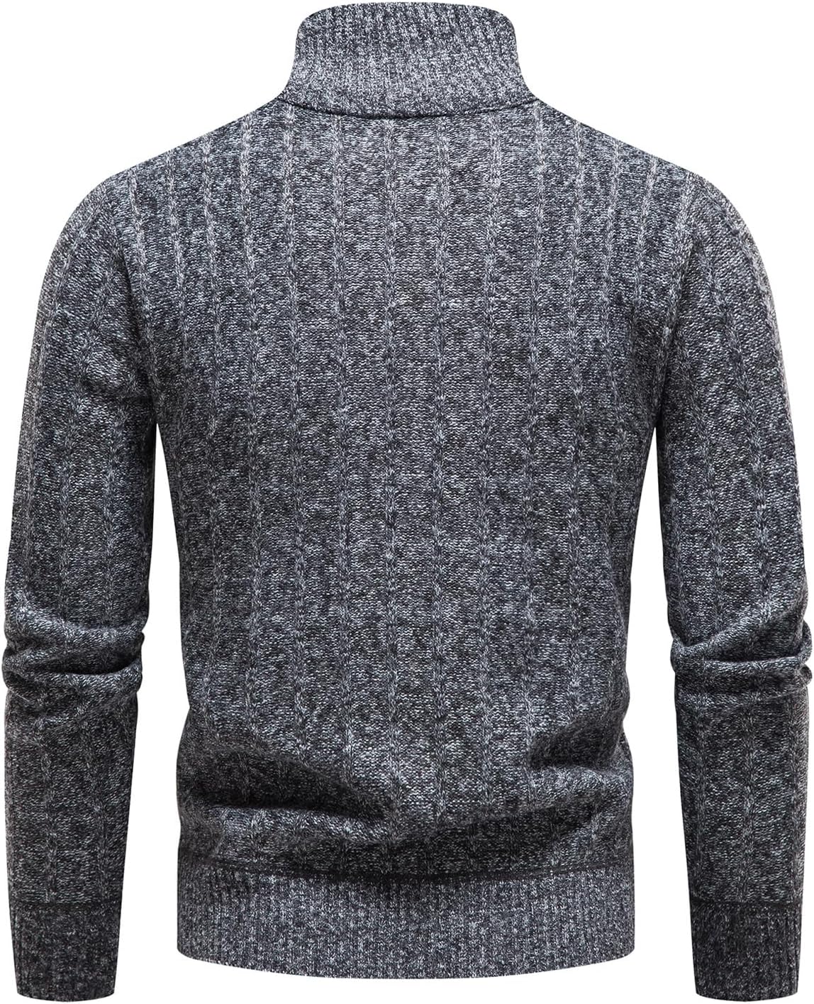 Quarter Zip Sweater Men'S Pullover Sweaters Knit Long Sleeve Sweater Men