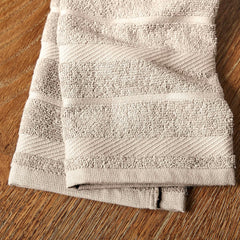 Albany Kitchen Towel 4-Pack Set, Milkshake Tan/White, 16"X26"