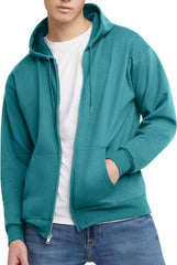 Mens Ecosmart Fleece Full-Zip Hoodie, Zip-Up Hooded Sweatshirt