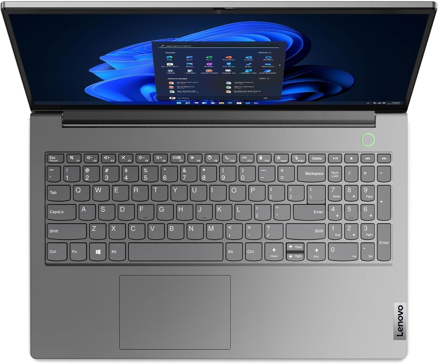 Lenovo Thinkbook 15 Business Laptop (15.6" FHD Anti-Glare, 16GB RAM, 512GB SSD, AMD Ryzen 7 5825U (> I7-1165G7)), FHD Webcam W/ Shutter, Military Grade, Fingerprint, Ethernet, Win 11 Pro, Grey, 2024